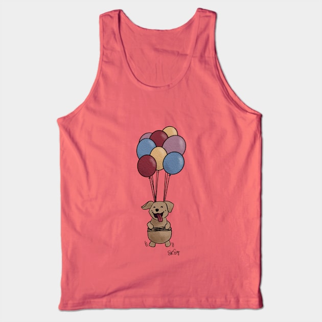 Balloon Adventure - Dog Tank Top by SRSigs